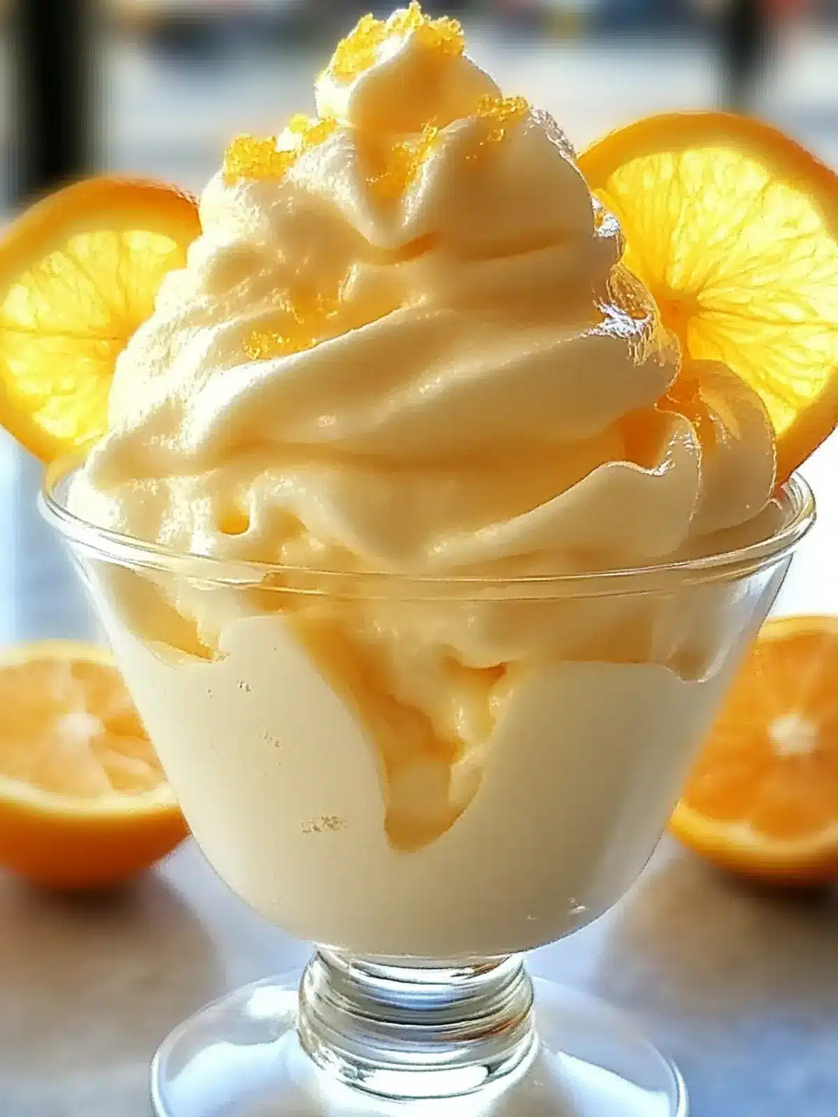 Homemade Orange Dole Whip