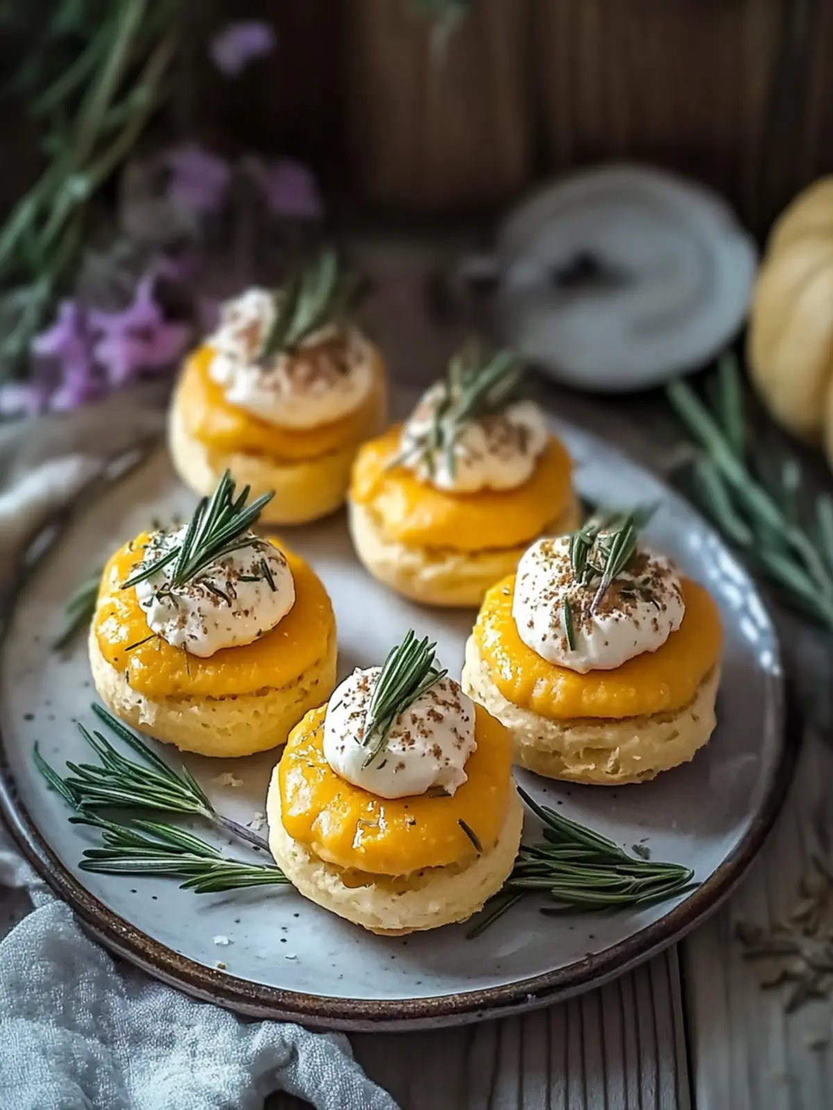 Delicious Rosemary Pumpkin Bites