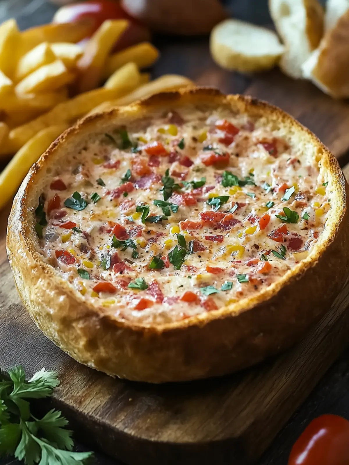 Savory Orleans Hot Muffuletta Dip