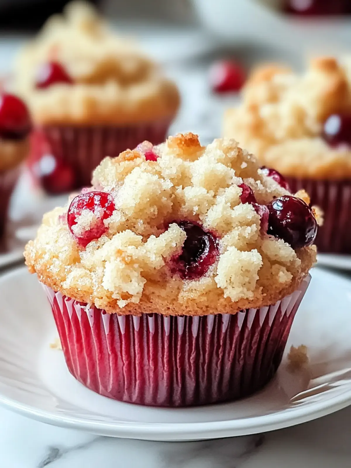 Cherry Cobbler Muffins That Taste Like Warm Summer Bliss