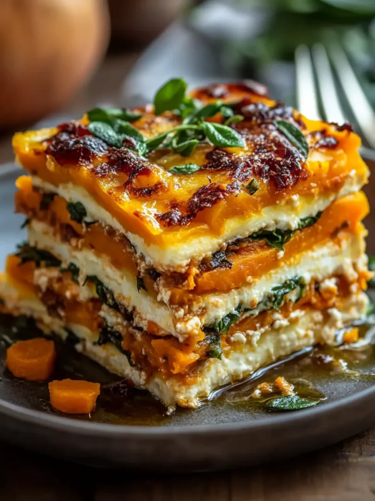 Layered Sweet Potato Butternut Squash Carrot Lasagna Recipe