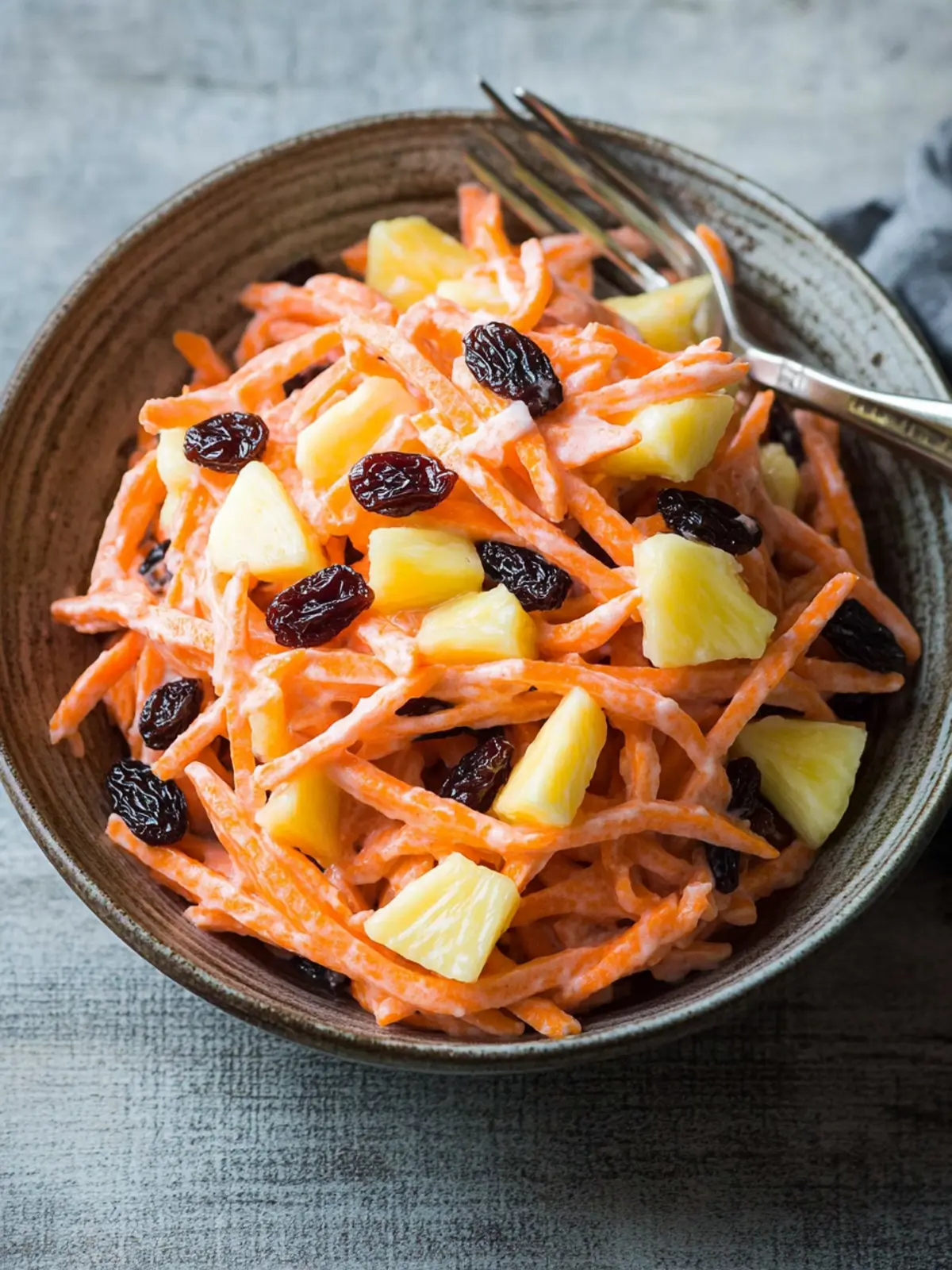 Carrot and Raisin Pineapple Salad