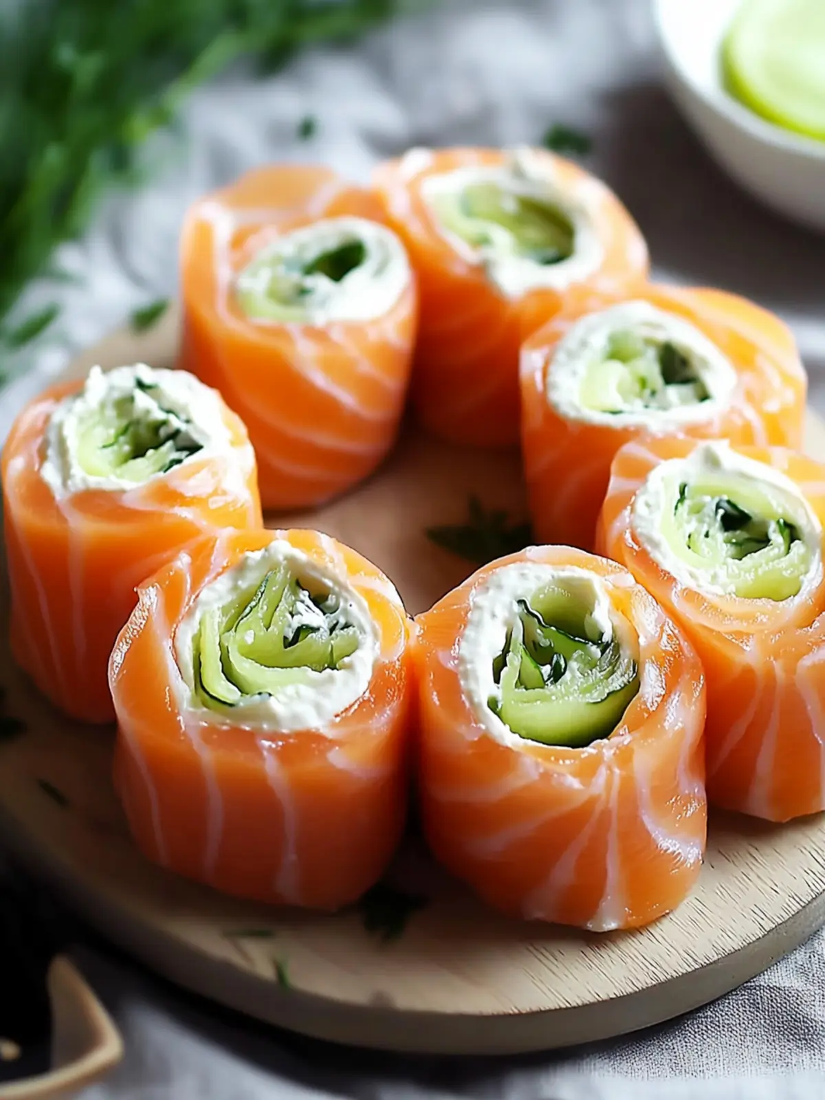 Quick & Creamy Smoked Salmon Roll Ups