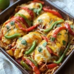 Cheesy Fajita Baked Chicken