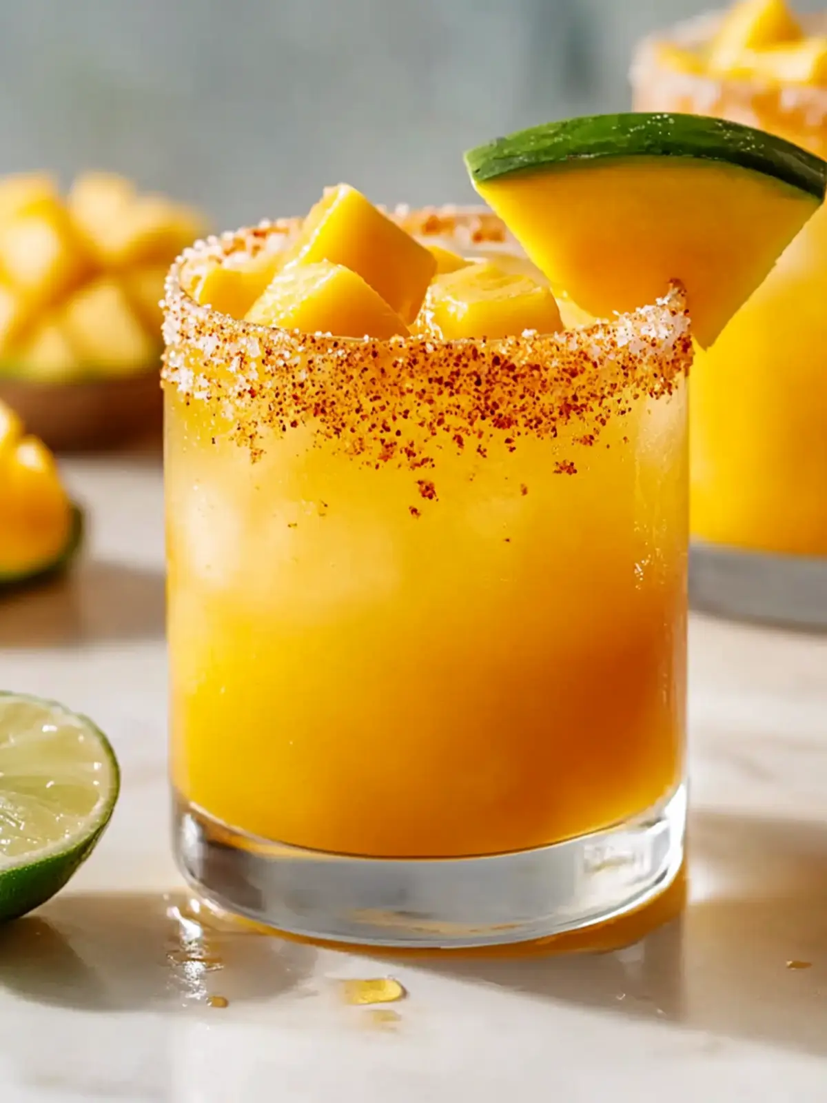 Hot Honey Spicy Mango Margarita