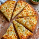 Air Fryer Cheesy Tortilla Garlic Bread