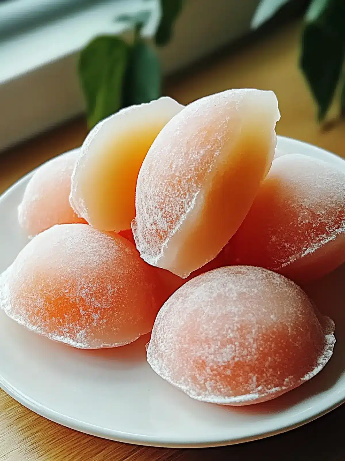Whole Peach Mochi