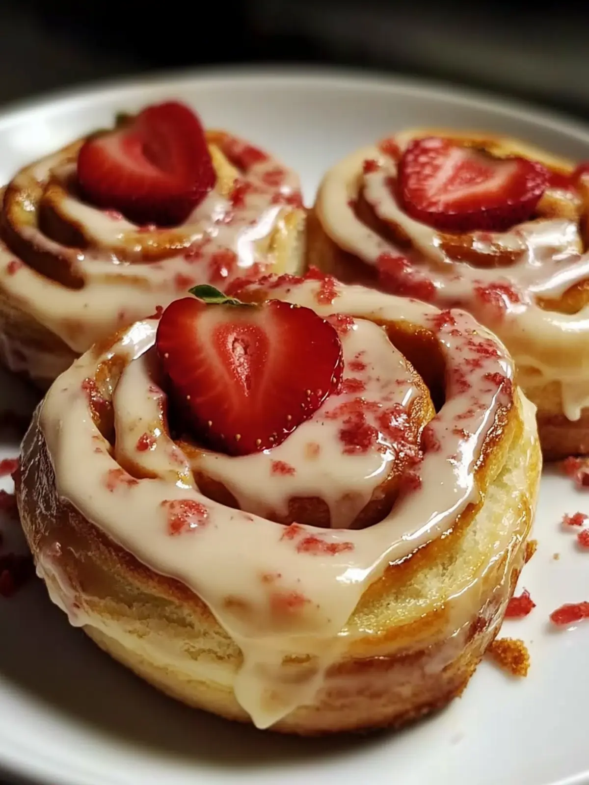 Strawberry Cheesecake Cinnabon Rolls for Weekend Bliss 4 Strawberry Cheesecake Cinnabon Rolls