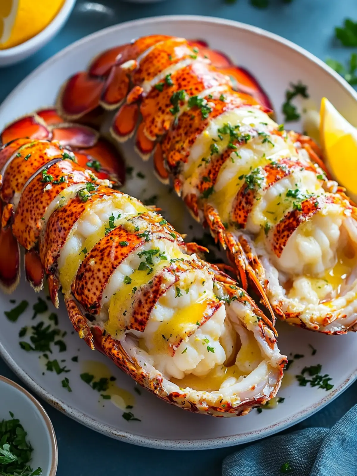 Lobster Tail with Garlic Butter – A Quick Gourmet Feast 2 Lobster Tail with Garlic Butter