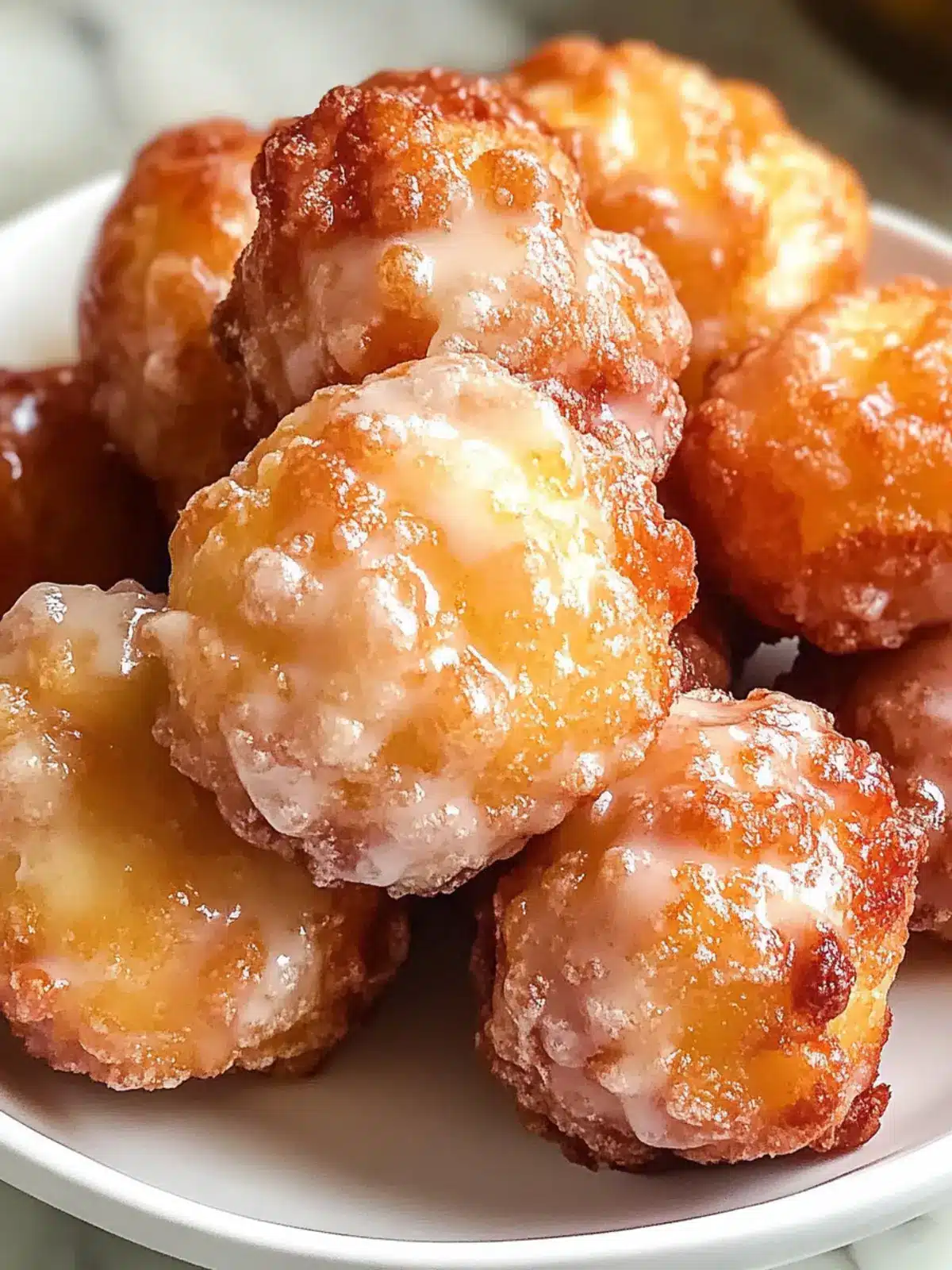 Delicious Apple Fritter Bites with Sweet Cider Glaze 2 Apple Fritter Bites