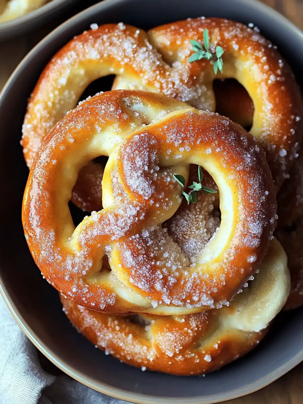 Cinnamon Sugar Soft Pretzels