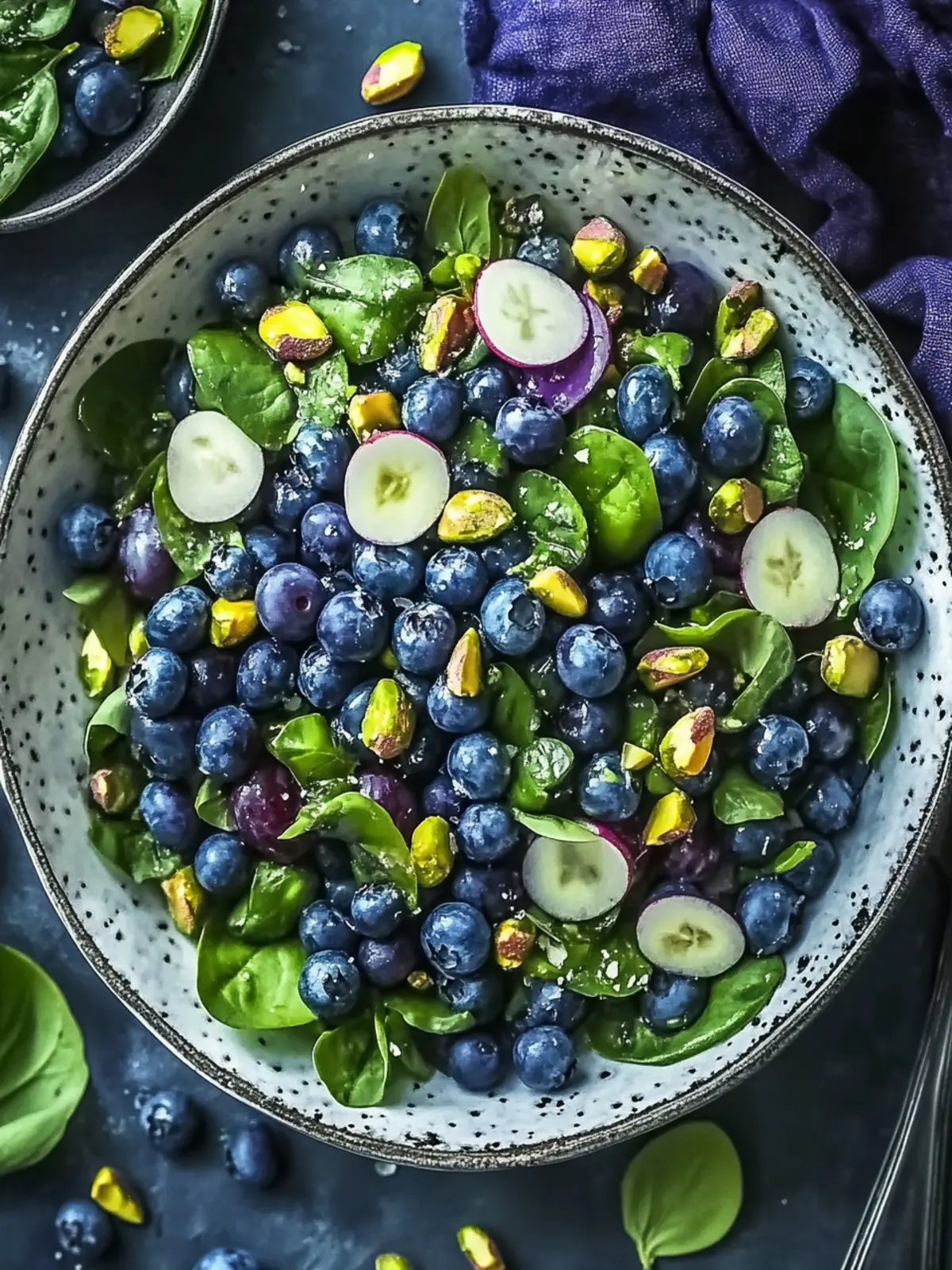 Blueberry Pistachio Spring Salad