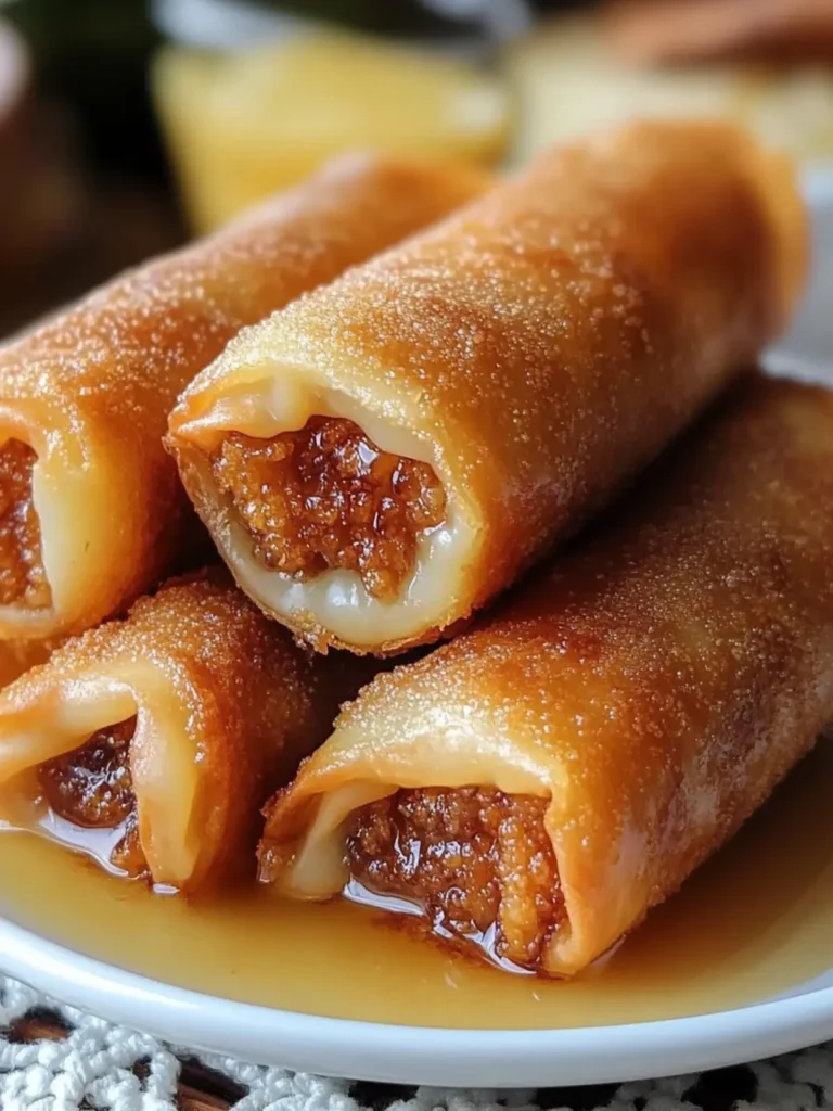 Texas Twinkies Egg Rolls with Honey