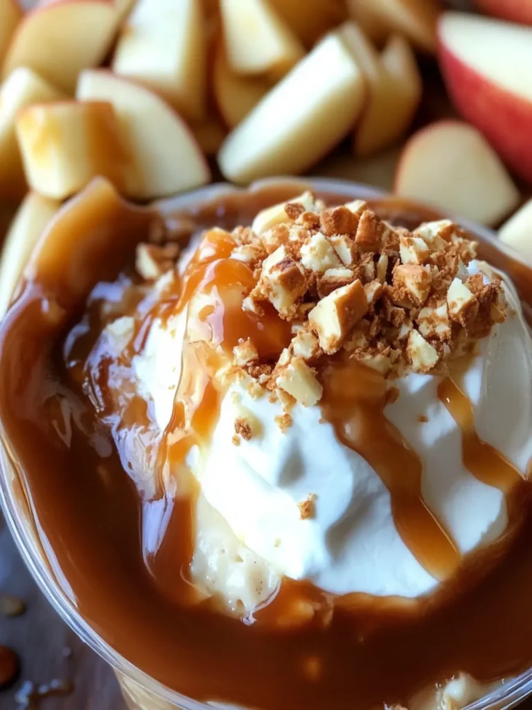Easy Caramel Cheesecake Apple Dip