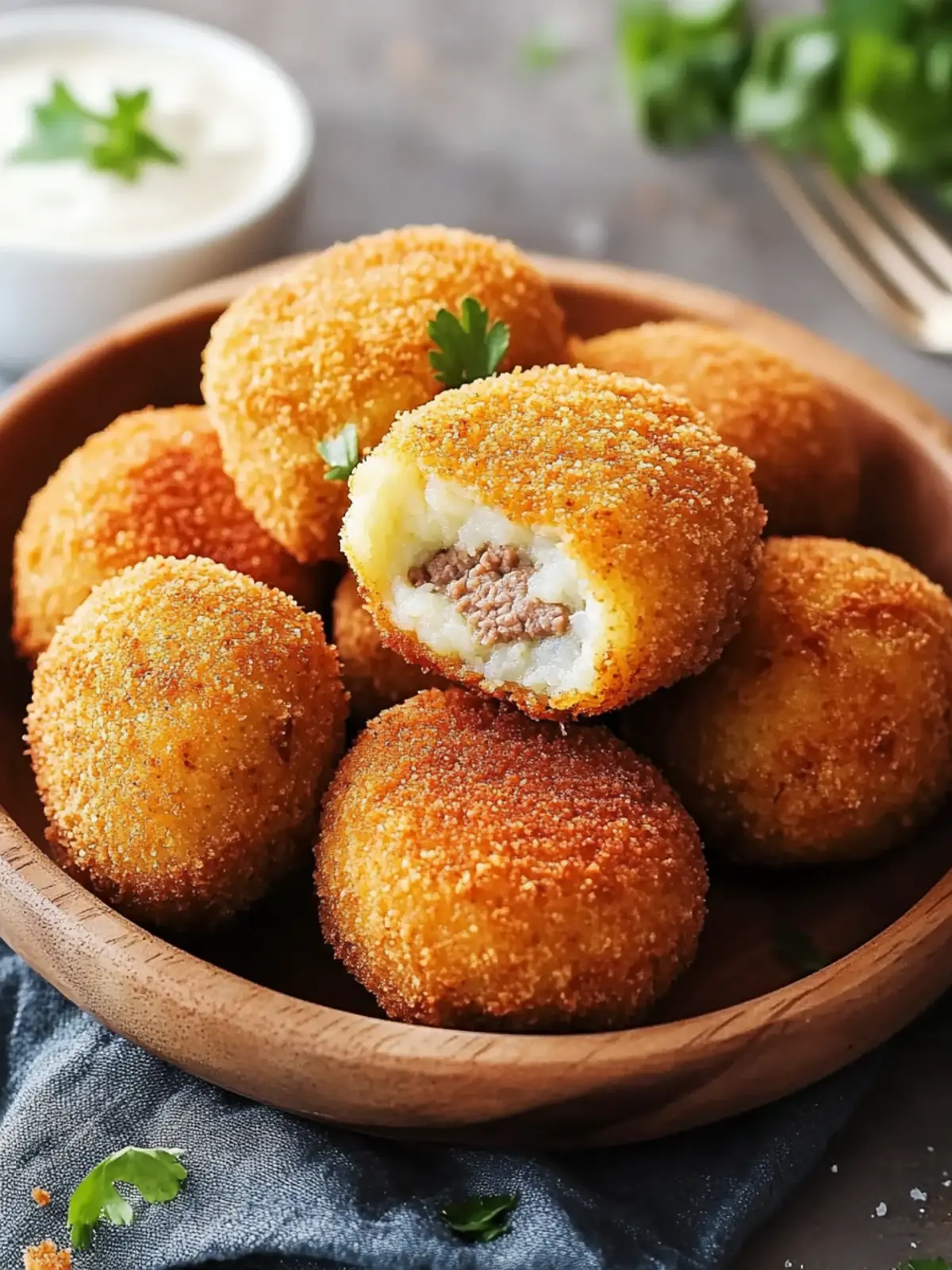 Delicious Beef Potato Croquettes with Cheesy Surprise 2 Beef Potato Croquettes