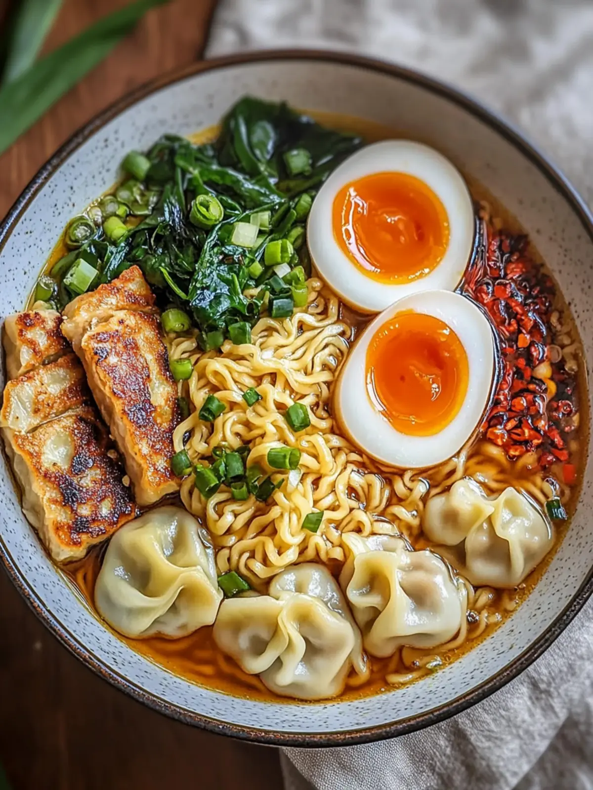 Comforting Dumpling Ramen Bowl: Quick, Customizable Delight 5 Dumpling Ramen Bowl