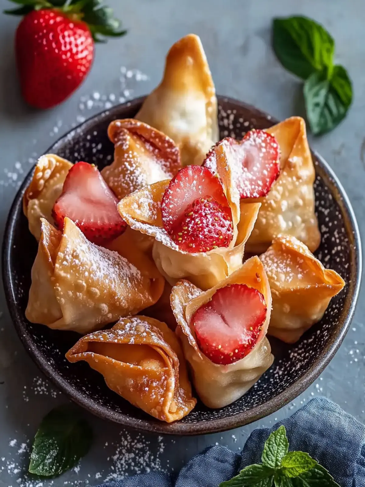 Quick Strawberry Cheesecake Wontons for Sweet Cravings 5 Quick Strawberry Cheesecake Wontons