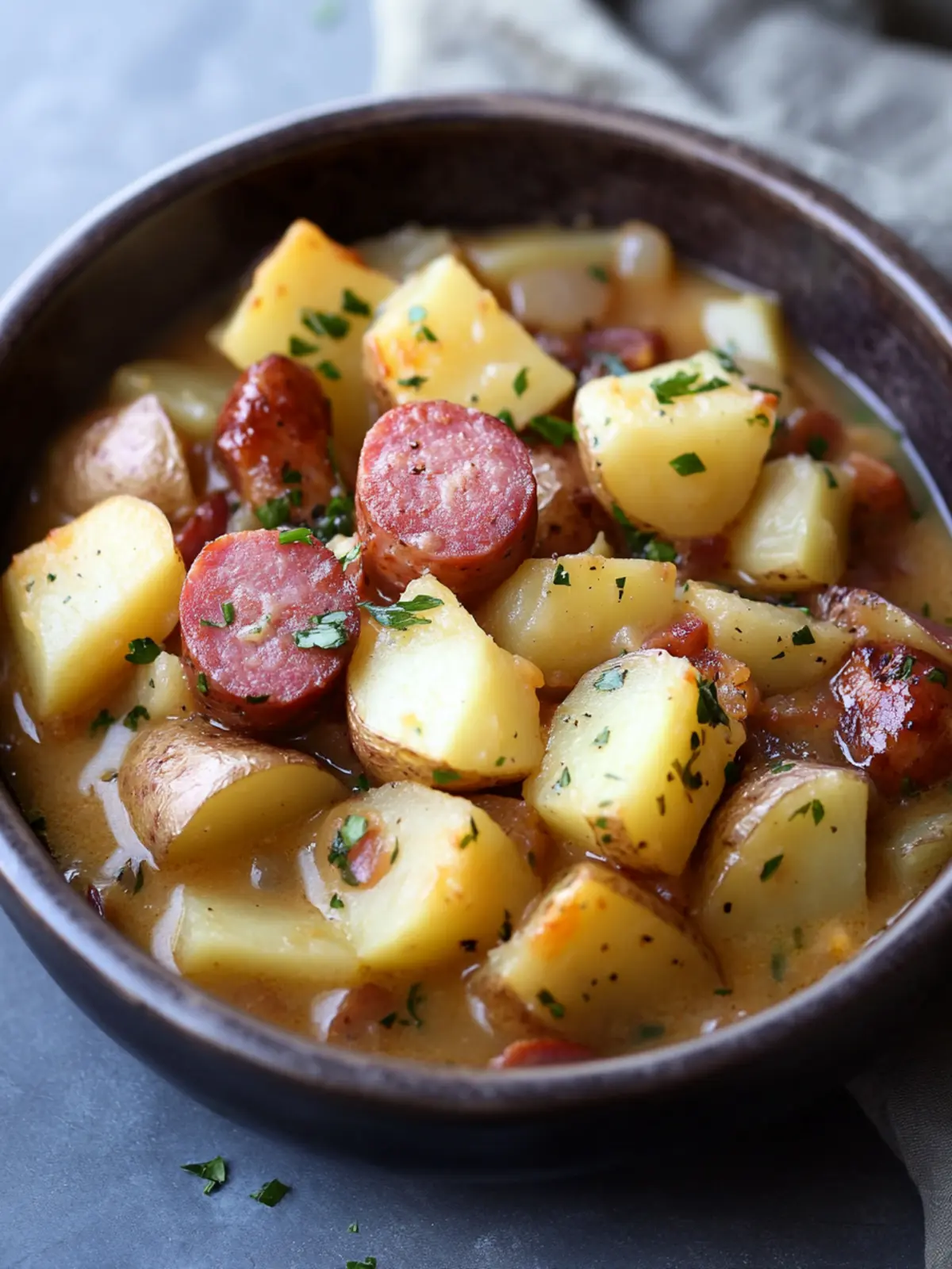 Crockpot Cheesy Potatoes and Kielbasa: Your Cozy Dinner Fix 5 Crockpot Cheesy Potatoes and Kielbasa