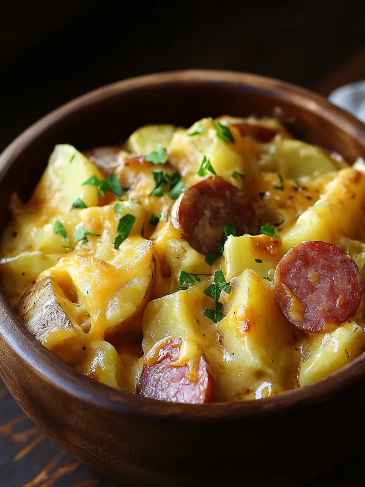 Crockpot Cheesy Potatoes and Kielbasa: Your Cozy Dinner Fix 2 Crockpot Cheesy Potatoes and Kielbasa