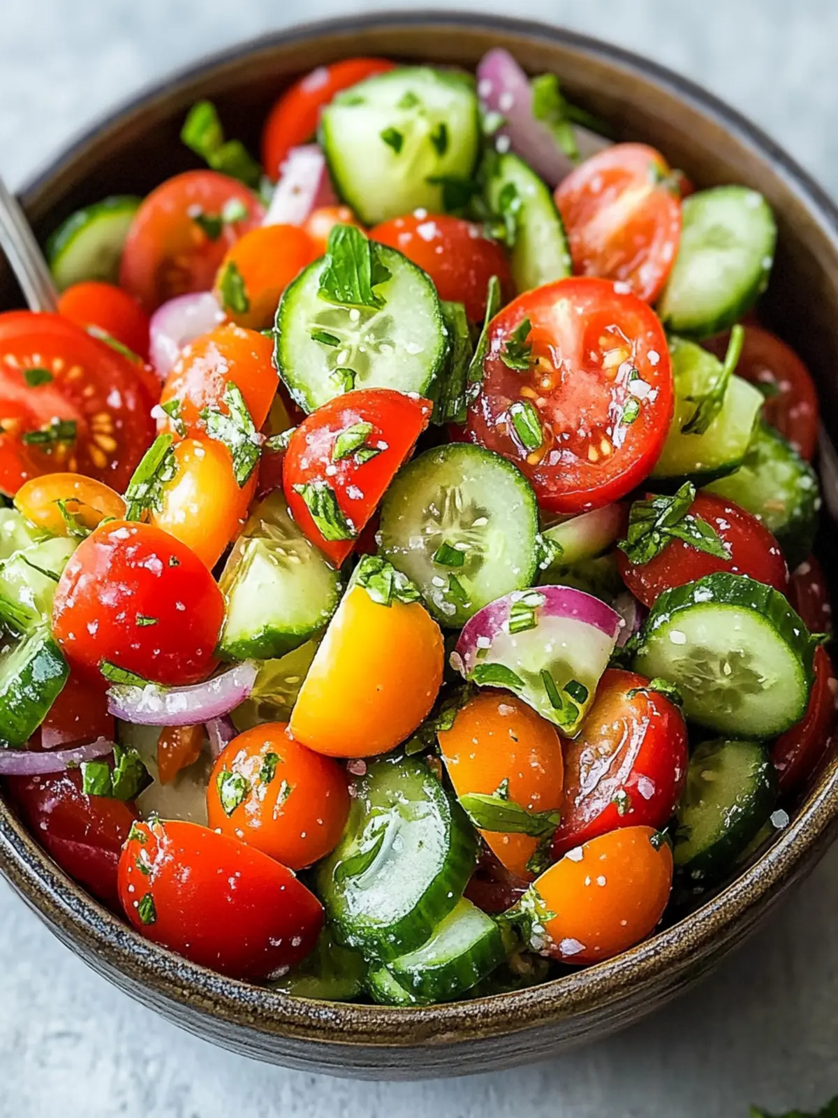 Refreshing Tomato Cucumber Salad for Your Summer Table 5 Tomato Cucumber Salad