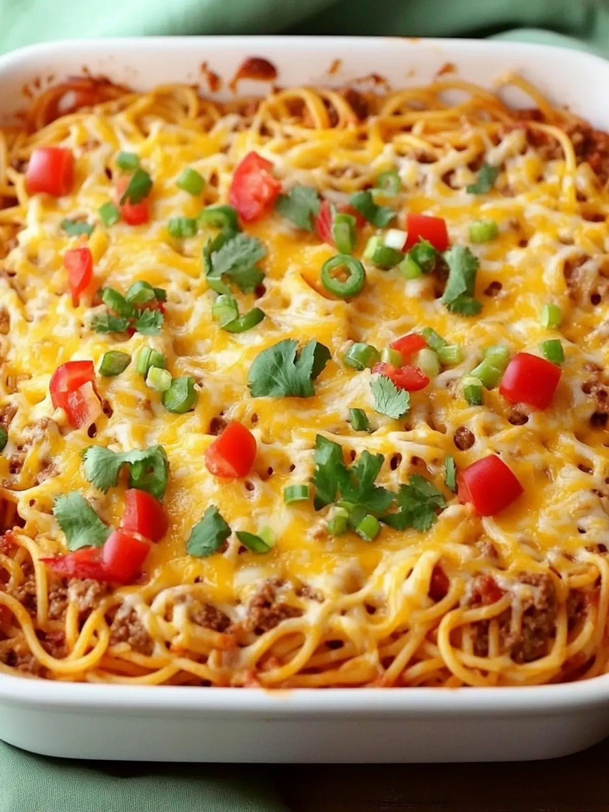 Cheesy Taco Spaghetti Casserole Your Family Will Devour 2 Cheesy Taco Spaghetti Casserole