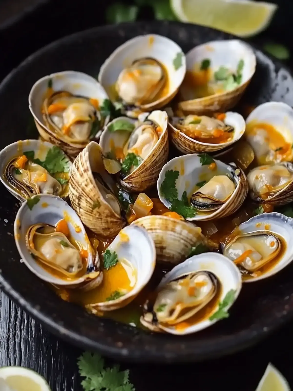Red Curry, Coconut, and Ginger Infused Steamed Clams Bliss 2 Red Curry, Coconut, and Ginger Infused Steamed Clams