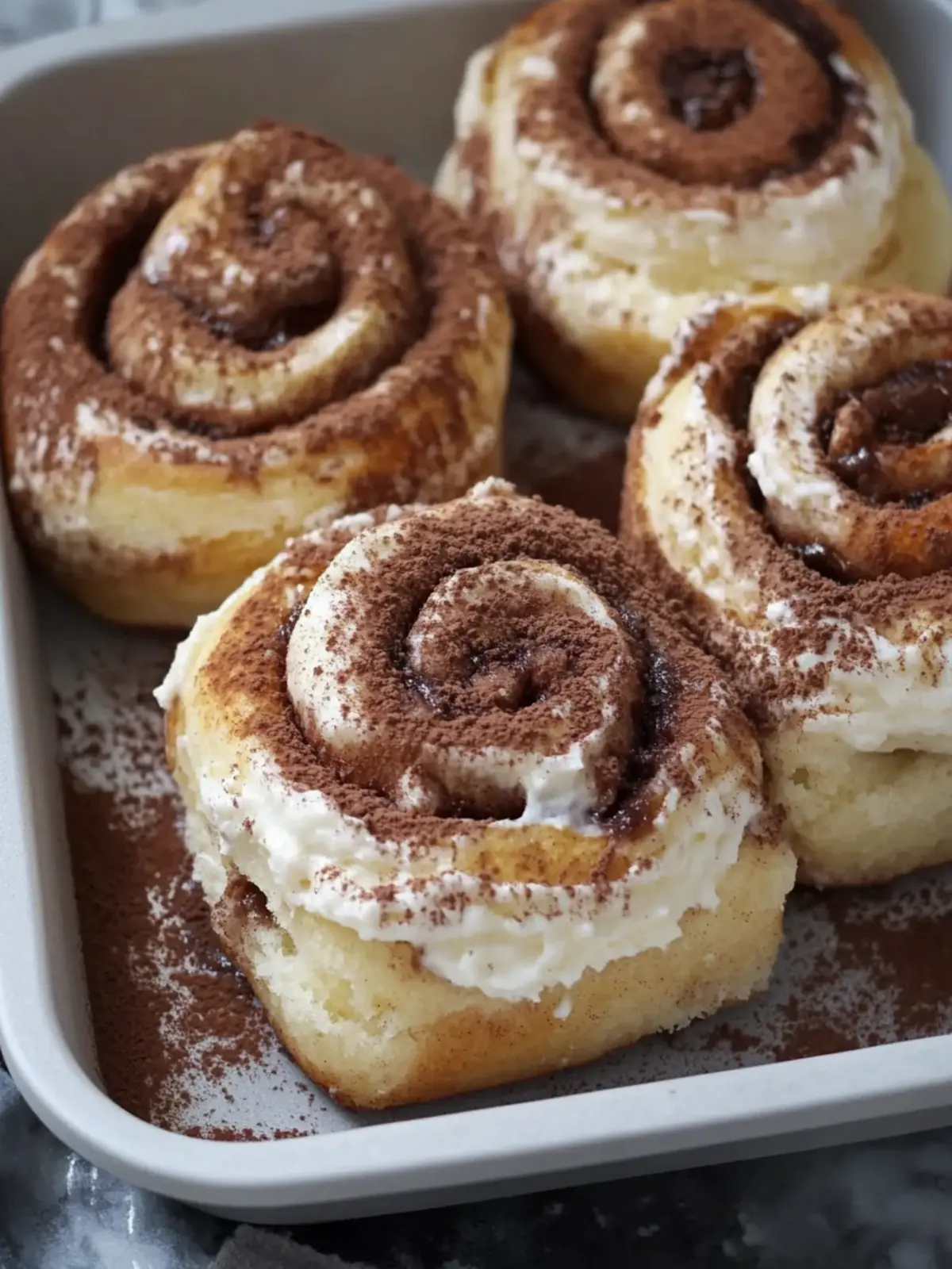Tiramisu Cinnamon Rolls: Indulgent Coffee Bliss at Home 2 Tiramisu Cinnamon Rolls