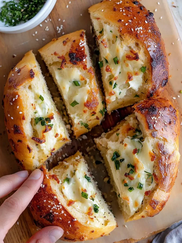 Korean Cream Cheese Garlic Bread