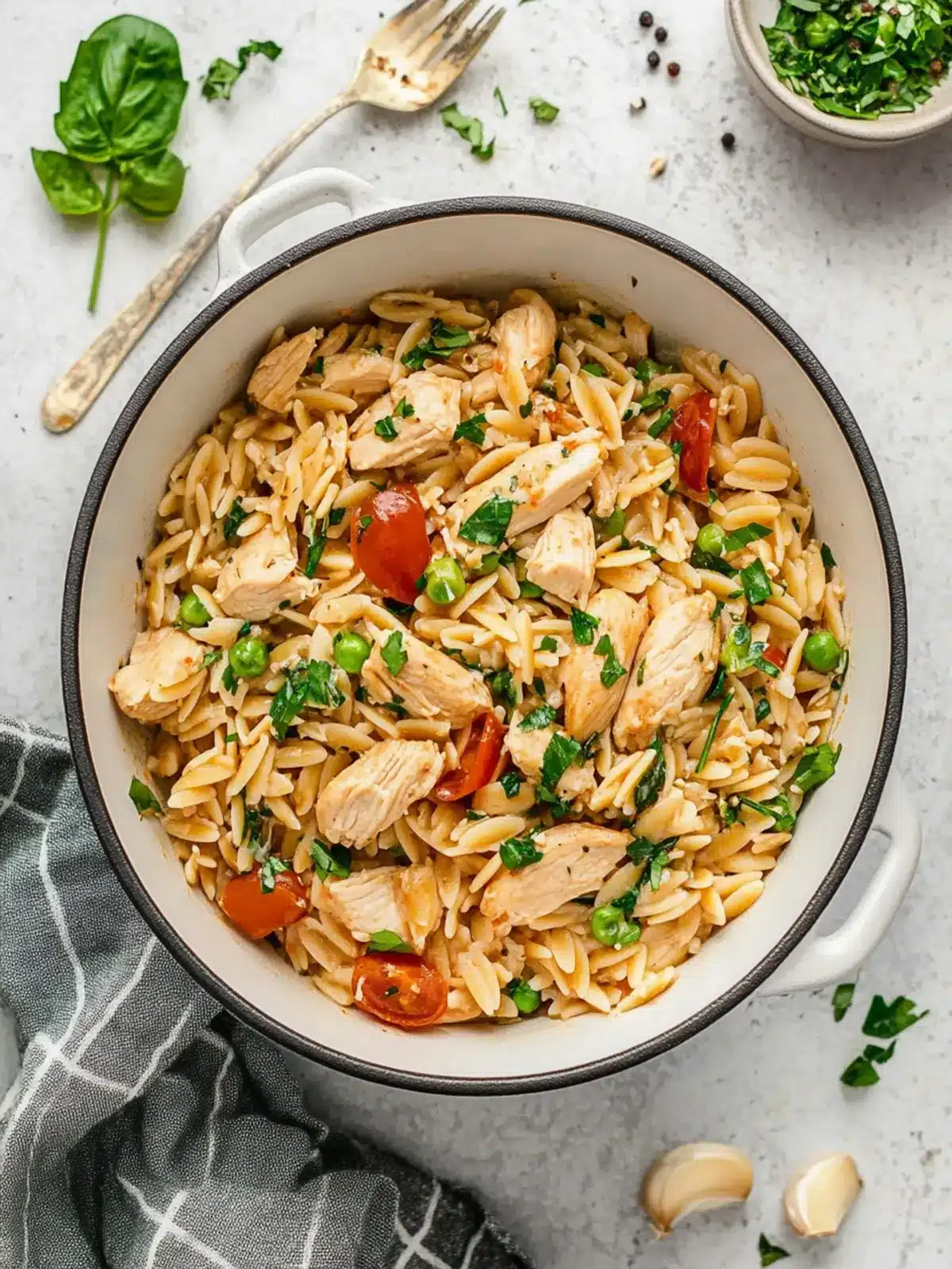 One Pot Chicken Orzo