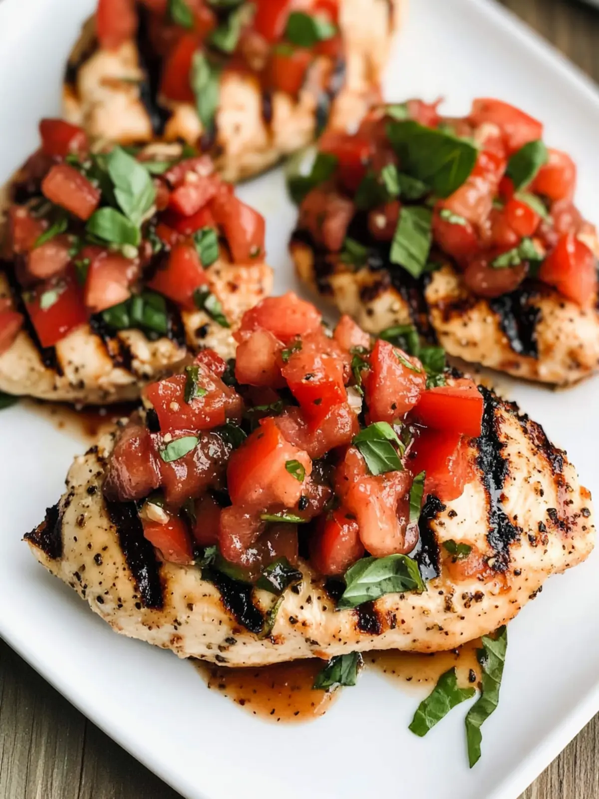 Easy Bruschetta Chicken (Grilled or Baked)