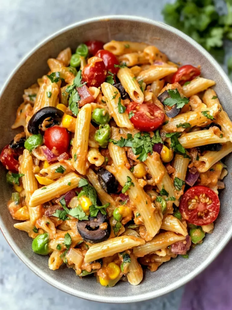 Creamy Vegan Southwest Pasta Salad