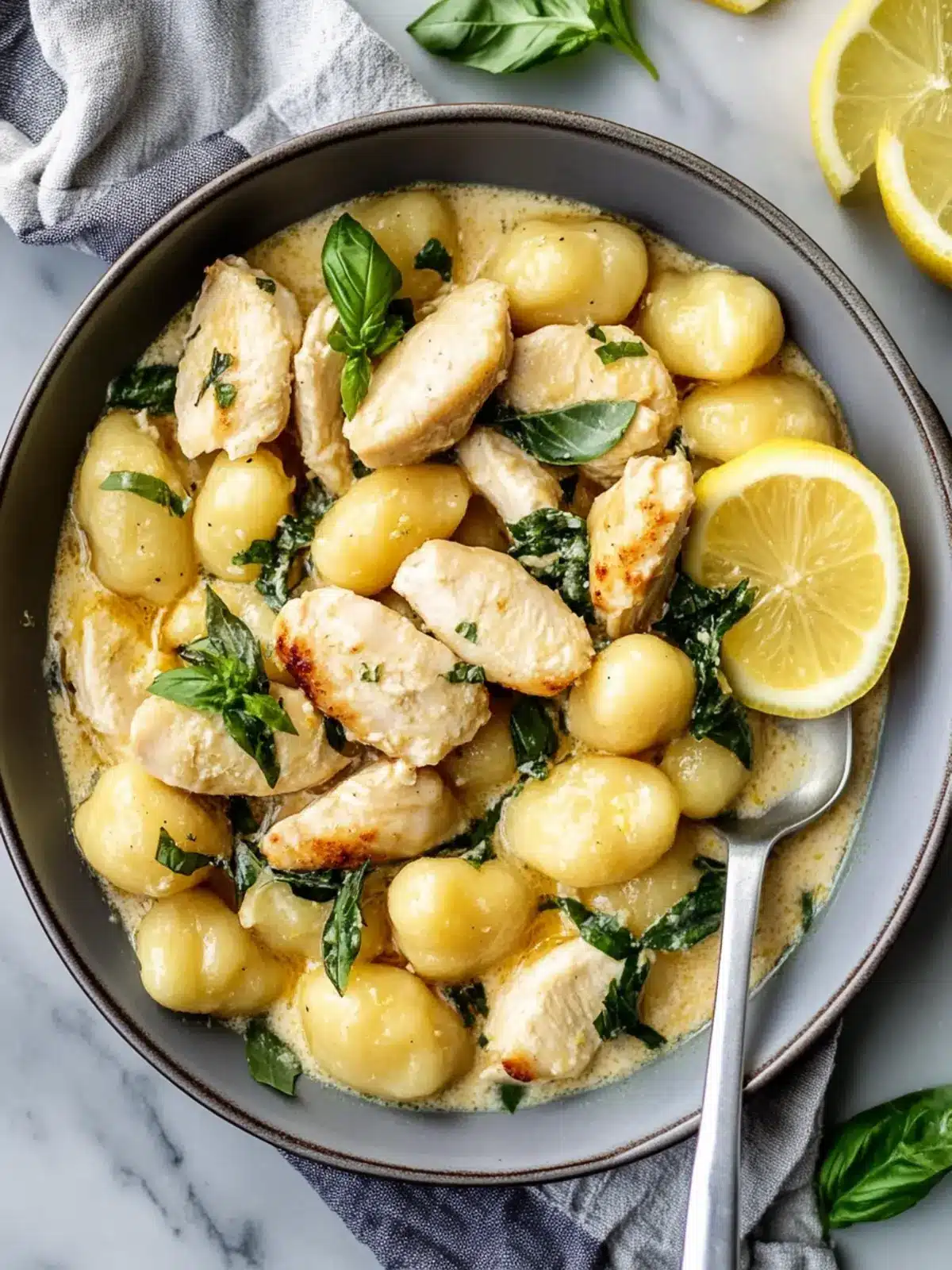 Creamy Lemon Chicken Gnocchi in One Pan: Quick Comfort Food 5 Lemon Chicken Gnocchi
