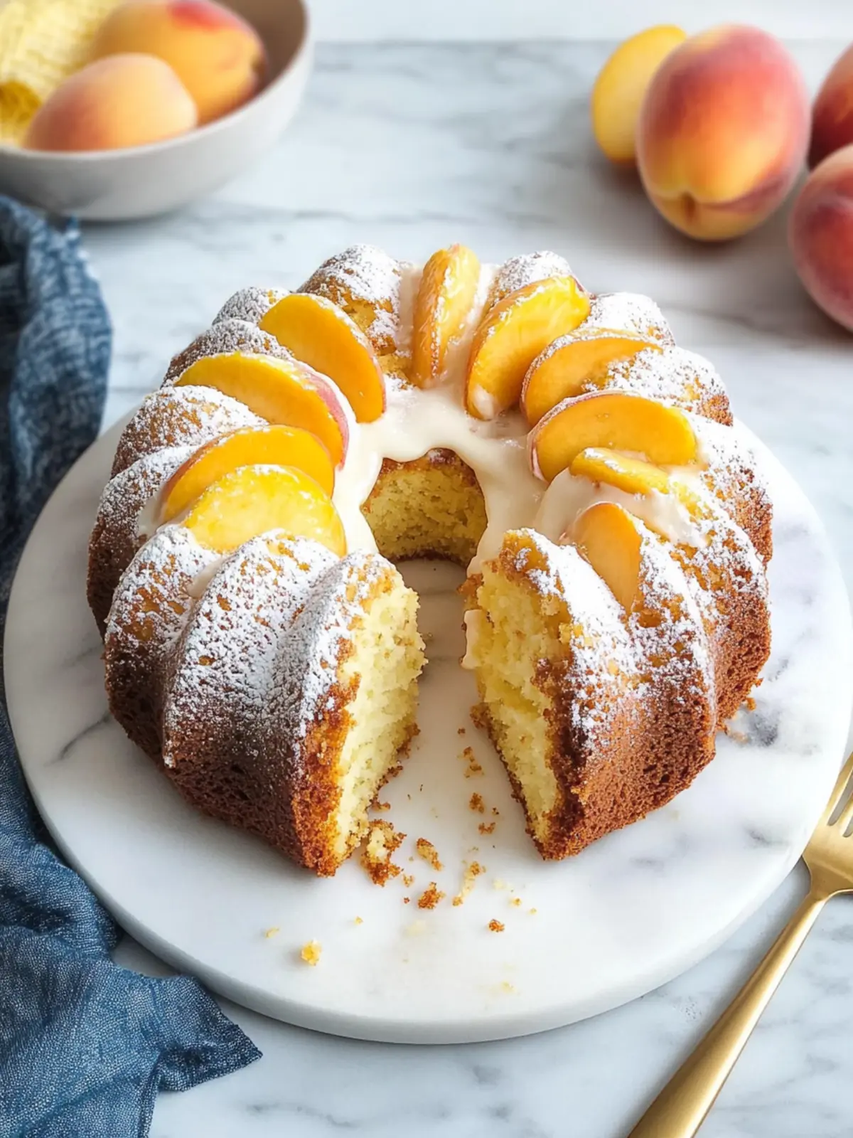 Delicious Peach Pound Cake That Shines in Summer Sun 5 Peach Pound Cake