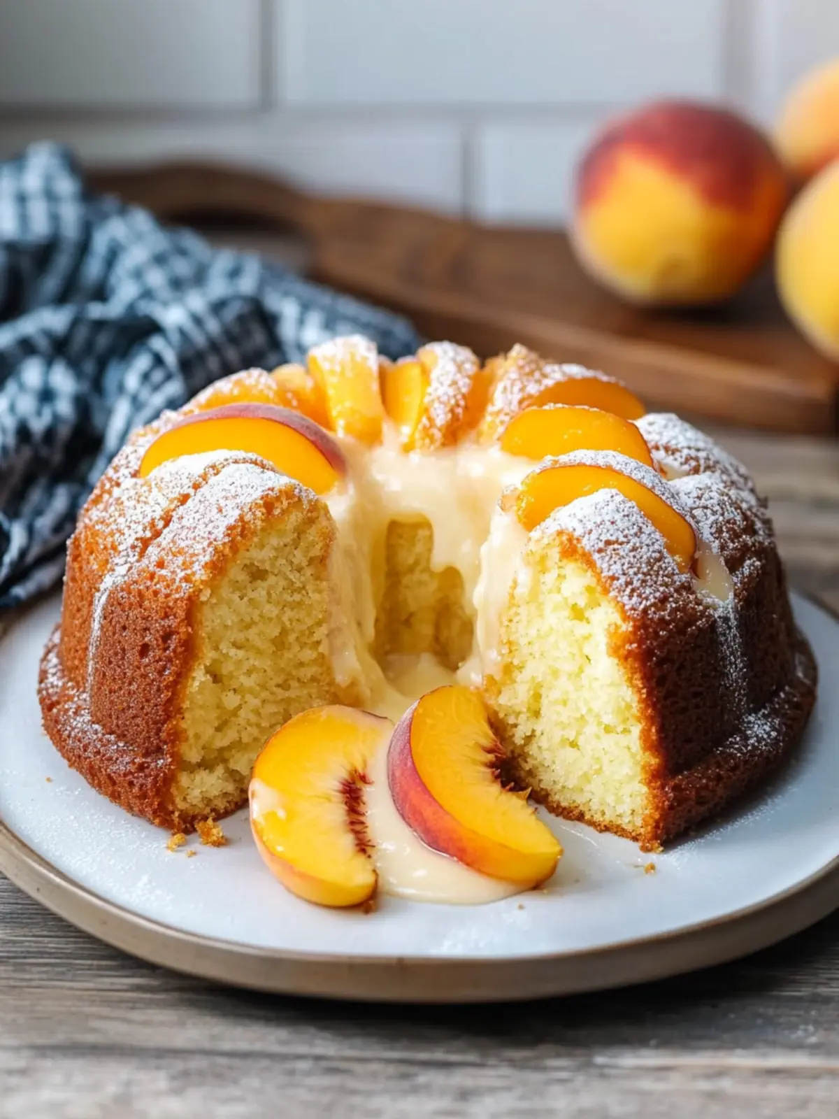 Delicious Peach Pound Cake That Shines in Summer Sun 2 Peach Pound Cake