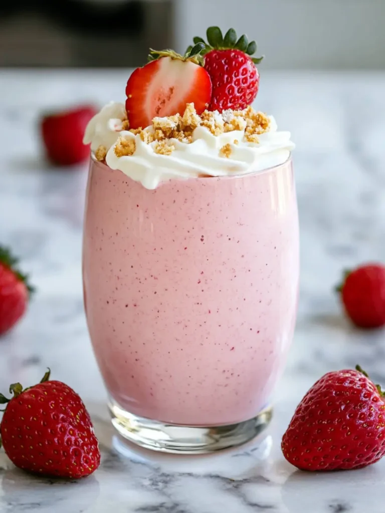 Strawberry Shortcake Protein Smoothie
