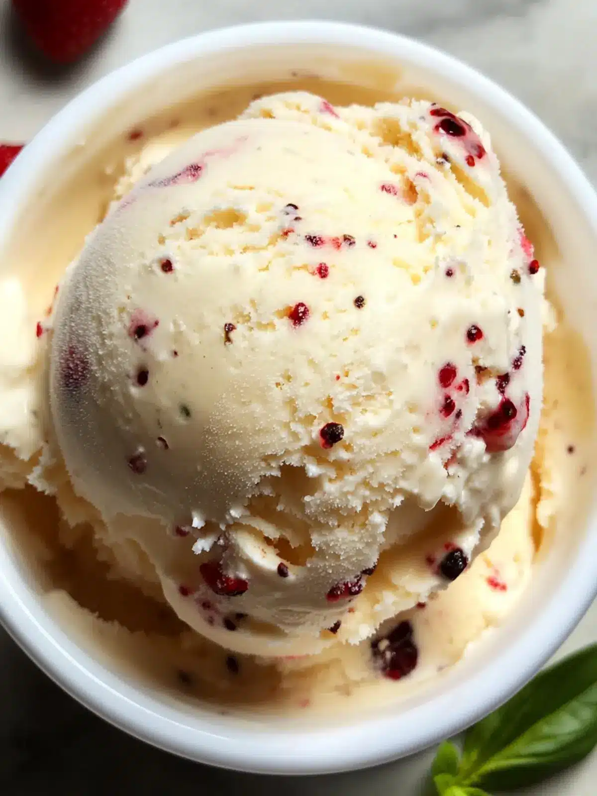 Strawberry Basil Ice Cream: A Refreshing Summer Delight 2 Strawberry Basil Ice Cream