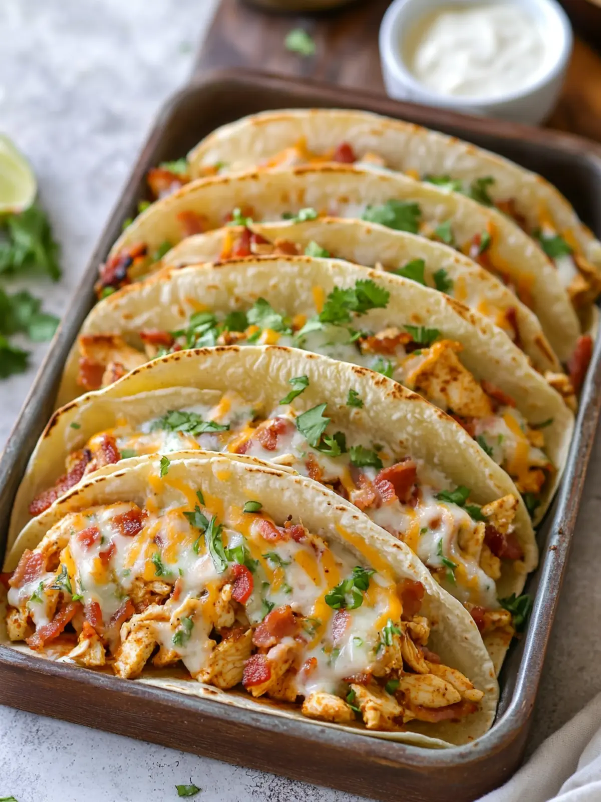 Baked Chicken Bacon Ranch Tacos Your New Family Favorite 2 Baked Chicken Bacon Ranch Tacos
