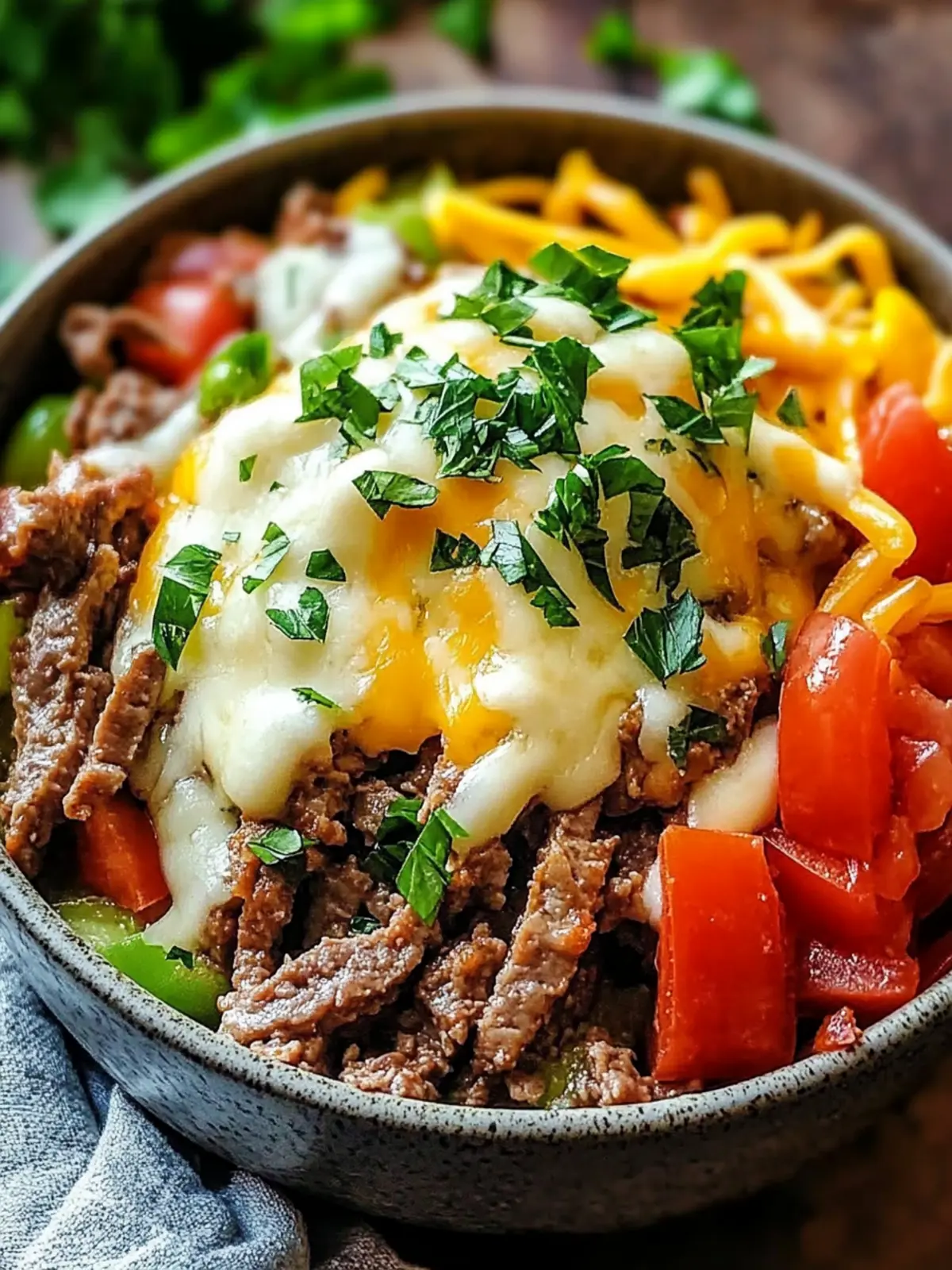 Protein-Packed Philly Cheesesteak Bowls in 30 Minutes 2 Philly Cheesesteak Bowl
