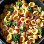 Spicy Bacon Broccoli Orecchiette: Creamy Flavor in 25 Minutes