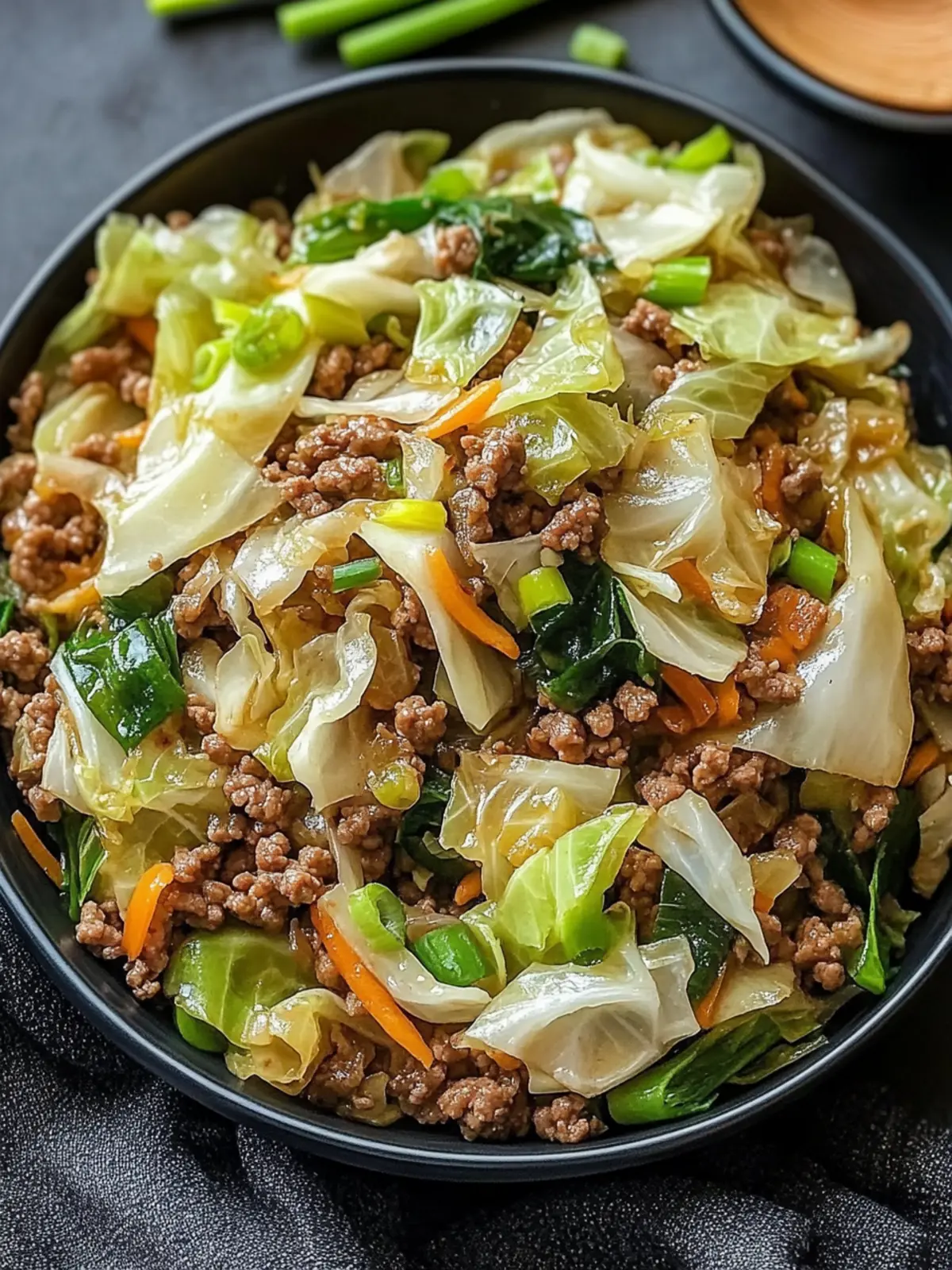 Savory Chinese Ground Beef and Cabbage Stir Fry in 25 Minutes 2 Savory Chinese Ground Beef and Cabbage Stir Fry
