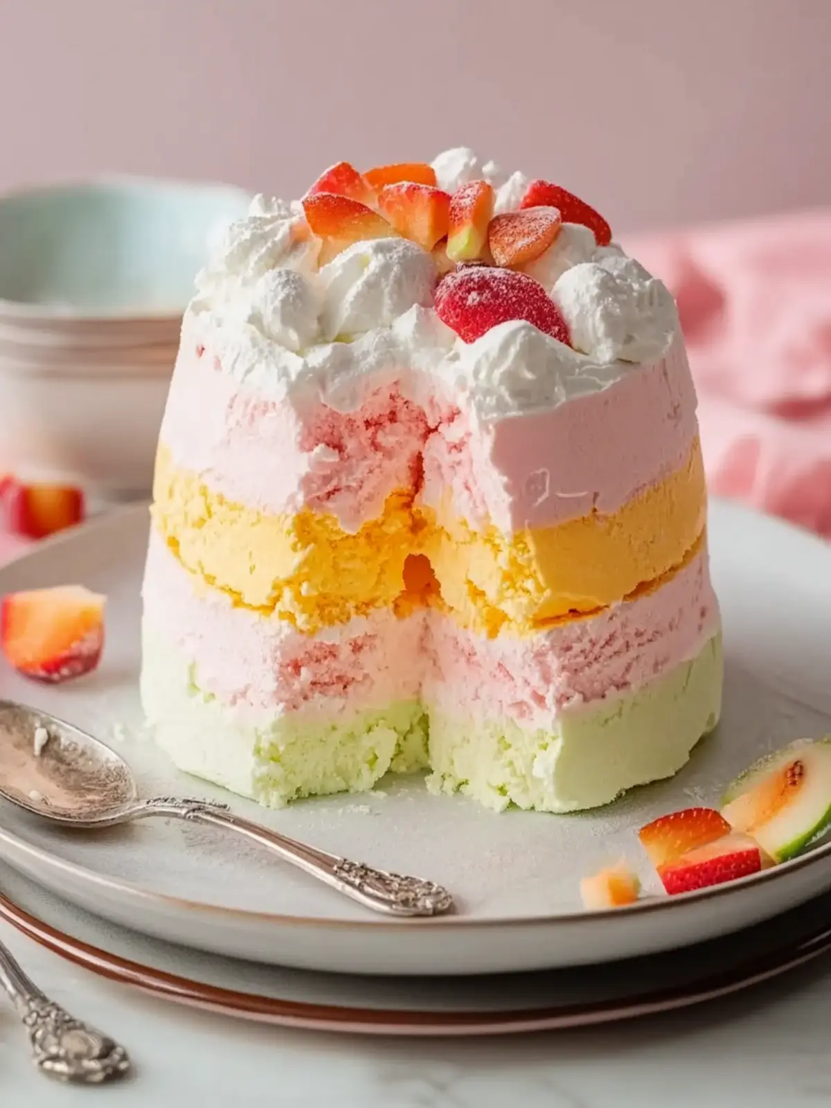 Layered Sherbet Dessert: Your Ultimate No-Bake Summer Delight 2 Layered Sherbet Dessert