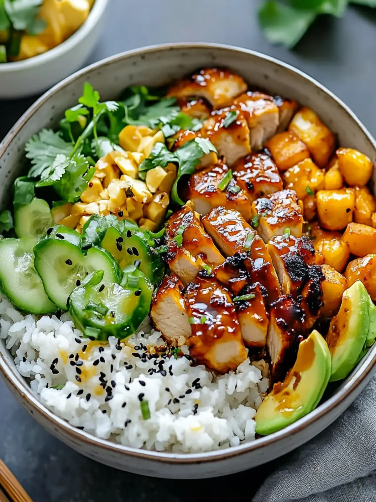Hot Honey Chicken Bowls: Sweet & Spicy Meal Prep Delight 5 Hot Honey Chicken Bowls